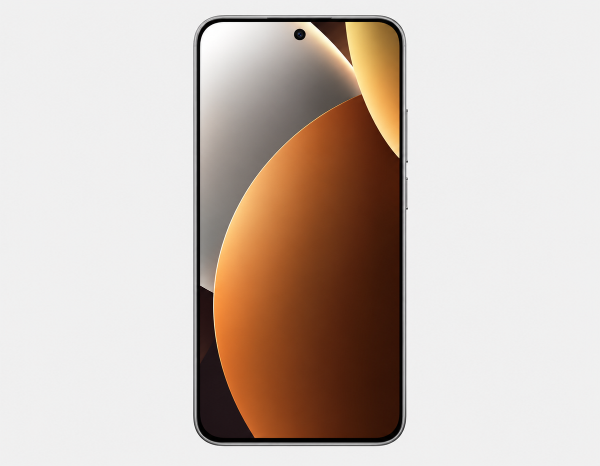 Xiaomi Redmi Note 15 Pro 5G Titanium-colored smartphone front with edge-to-edge screen and teardrop notch