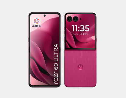 Motorola RAZR 60 Ultra 5G 512GB ROM 16GB RAM Dual SIM GSM Unlocked - Pantone Cabaret