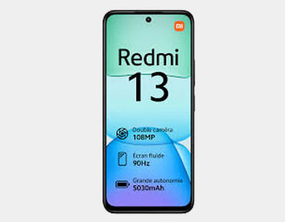 Xiaomi Redmi 13 4G Dual SIM 256GB ROM 8GB RAM GSM Unlocked - Black