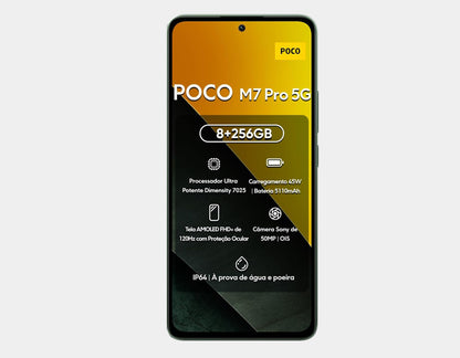 Xiaomi Poco M7 Pro 5G Dual SIM 256GB ROM 8GB RAM GSM Unlocked - Green