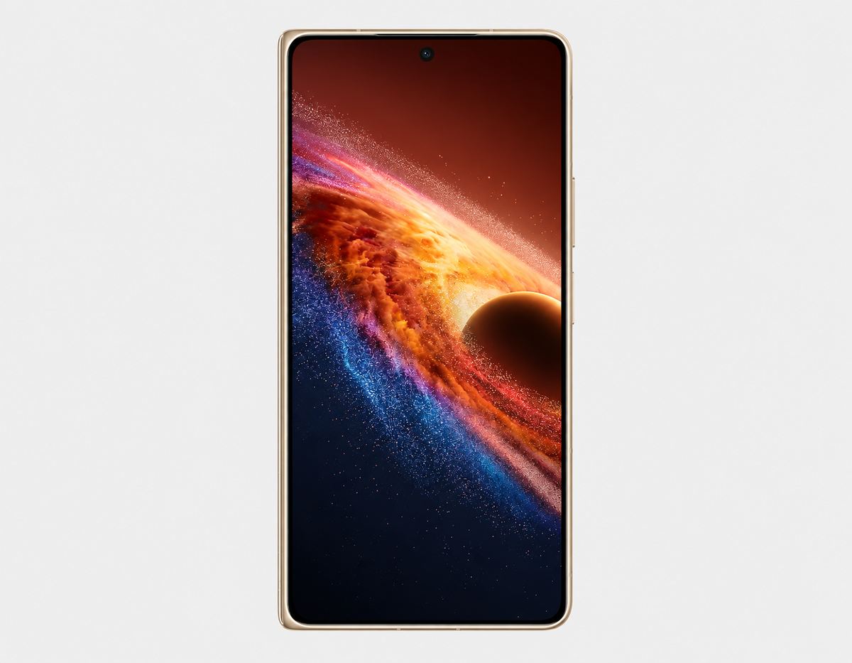 Honor Magic V6 5G Gold Honor foldable smartphone, closed front view with edge trim and centered camera