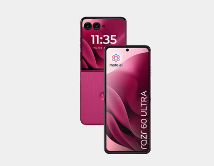 Motorola RAZR 60 Ultra 5G 512GB ROM 16GB RAM Dual SIM GSM Unlocked - Pantone Cabaret