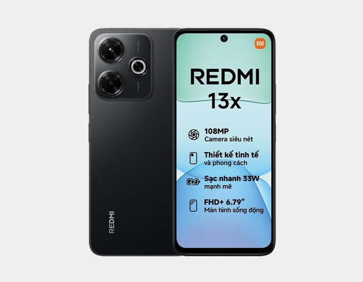 Xiaomi Redmi 13X 4G 256GB ROM 8GB RAM Dual SIM GSM Unlocked - Black