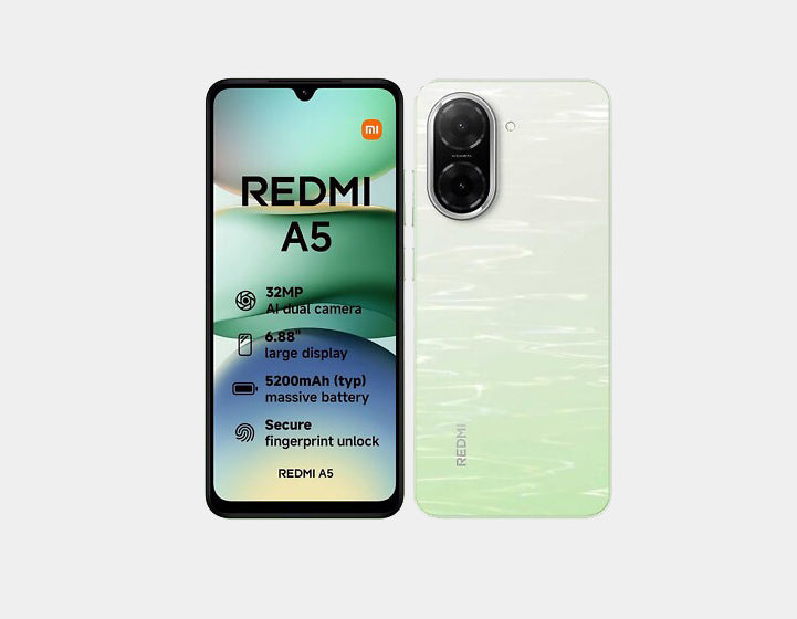 Xiaomi Redmi A5 4G 64GB ROM 3GB RAM Dual SIM GSM Unlocked - Green