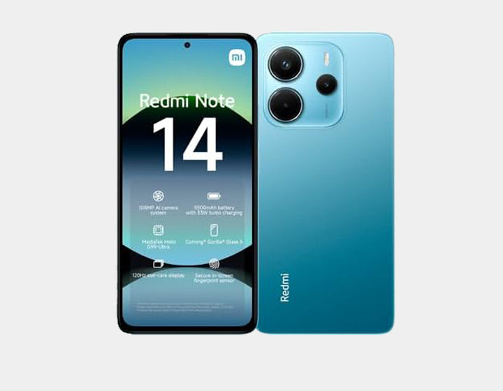 Xiaomi Redmi Note 14 4G 256GB ROM 8GB RAM Dual SIM GSM - Blue