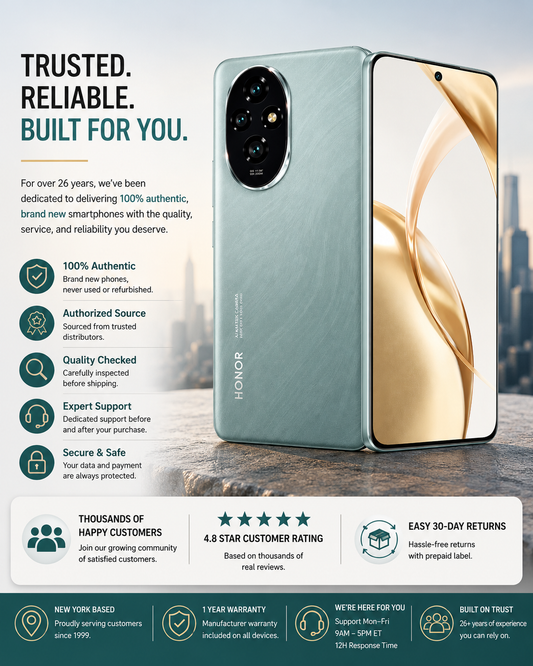 Honor 200 5G 512GB ROM 12GB RAM Dual SIM GSM Unlocked - Green