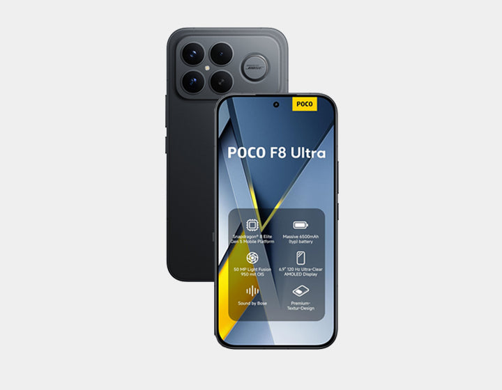 Xiaomi Poco F8 Ultra 5G 256GB ROM 12GB RAM Dual SIM GSM Unlocked - Black