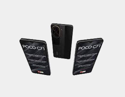 Xiaomi Poco C71 4G 64GB ROM 3GB RAM Dual SIM GSM Unlocked - Black