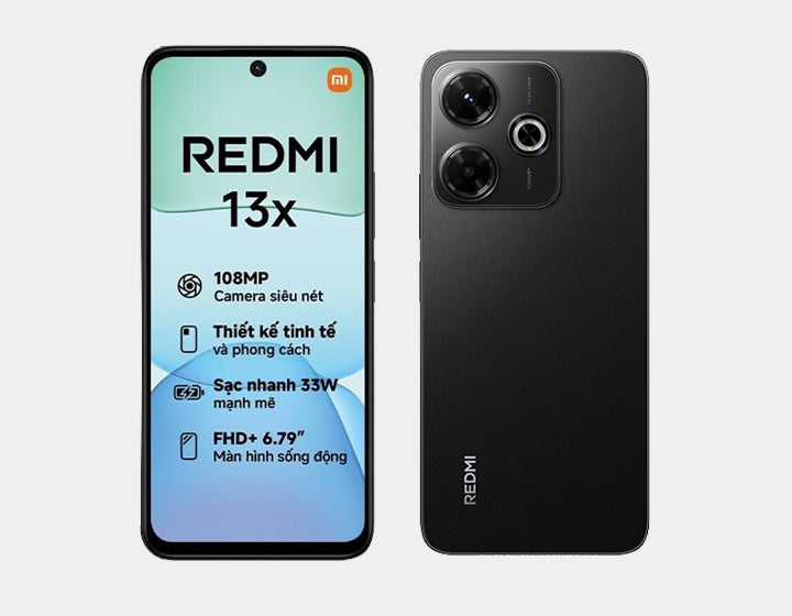 Xiaomi Redmi 13X 4G 256GB ROM 8GB RAM Dual SIM GSM Unlocked - Black