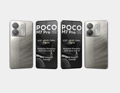 Xiaomi Poco M7 Pro 5G Dual SIM 256GB ROM 8GB RAM GSM Unlocked - Silver