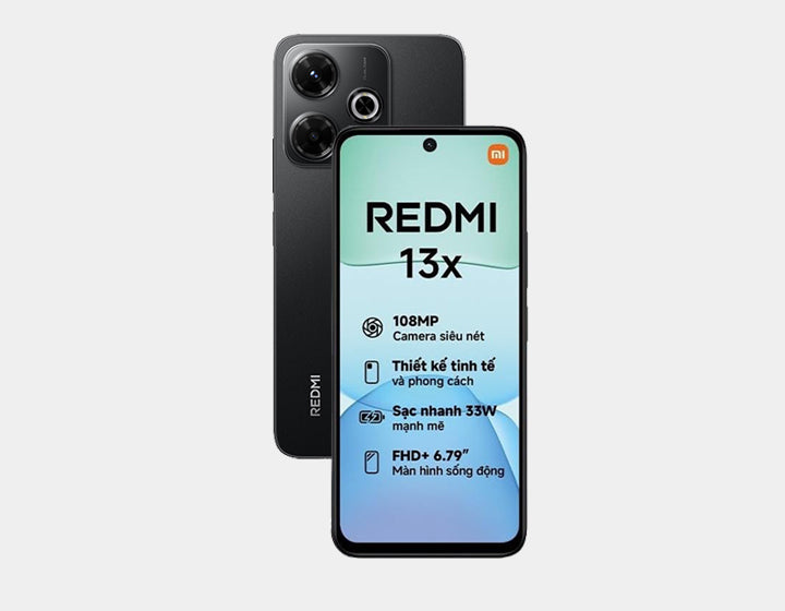 Xiaomi Redmi 13X 4G 256GB ROM 8GB RAM Dual SIM GSM Unlocked - Black