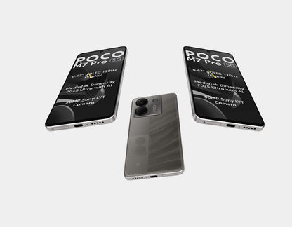 Xiaomi Poco M7 Pro 5G Dual SIM 256GB ROM 8GB RAM GSM Unlocked - Silver