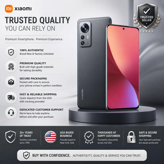 Xiaomi 12X 5G Dual SIM 128GB ROM 8GB RAM GSM Unlocked - Gray