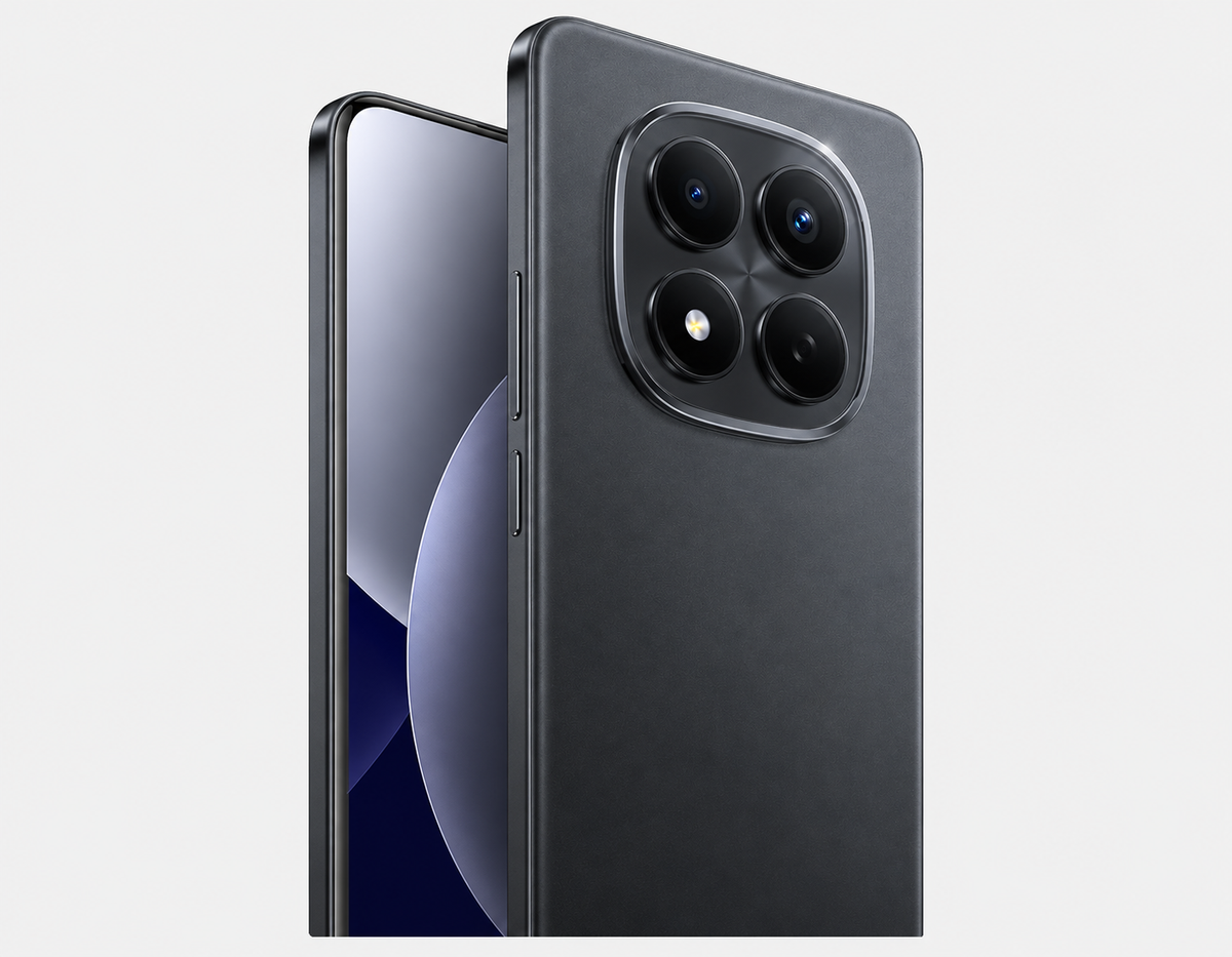 Xiaomi Redmi Note 15 Pro 4G Black smartphone back view with large circular triple-camera module