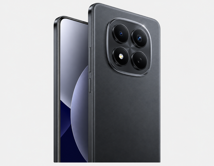 Xiaomi Redmi Note 15 Pro 4G Black smartphone back view with large circular triple-camera module