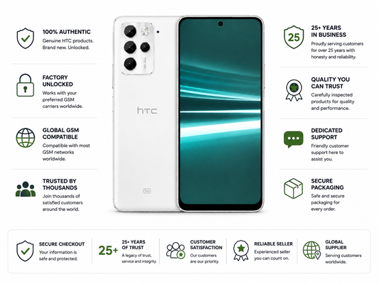 HTC U23 Pro 5G Dual SIM 256GB ROM 12GB RAM GSM Unlocked – White