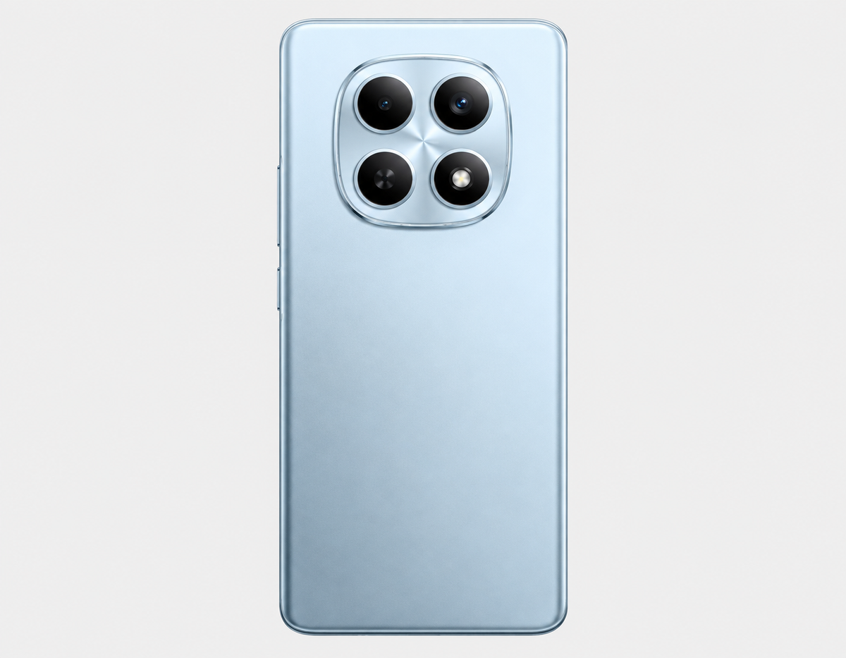 Xiaomi Redmi Note 15 5G  Blue Xiaomi smartphone back view with quad camera module