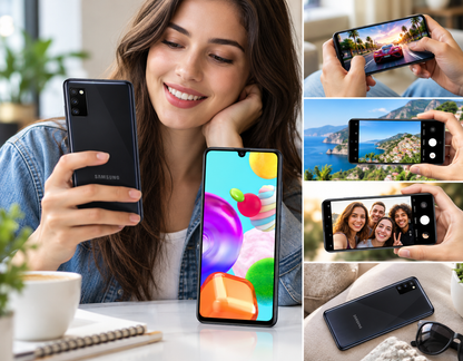 Samsung Galaxy A41 A415F-DSN 64GB 4GB RAM Dual SIM GSM unlocked -Prism Crush Black