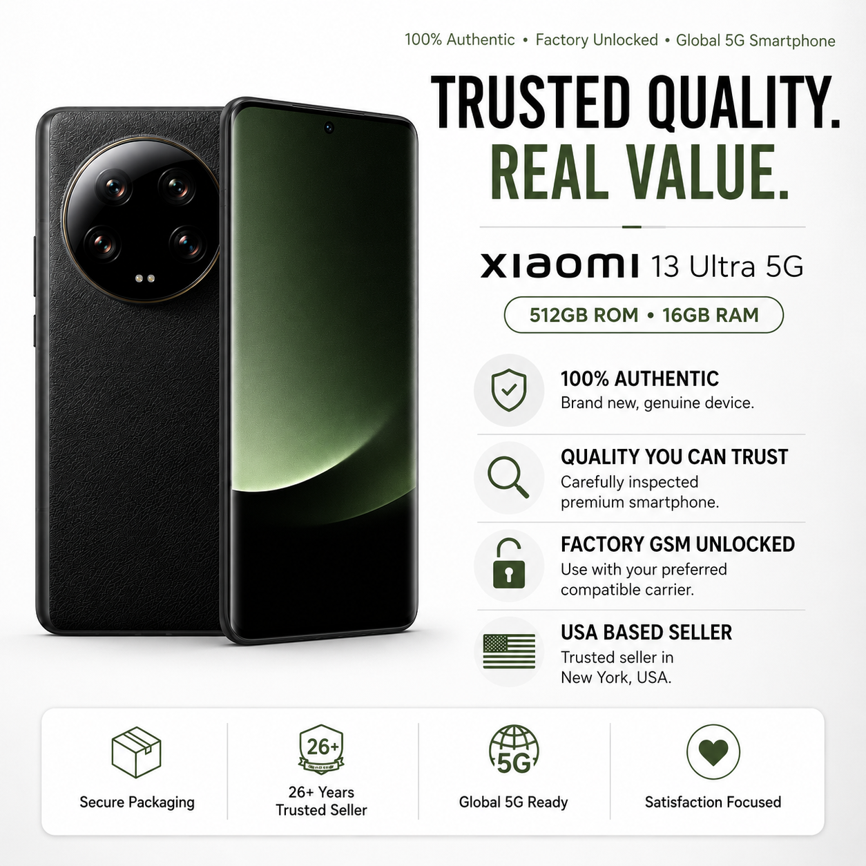 Xiaomi 13 Ultra 16GB/512GB グリーン 中国版 BLU済み EU ROM