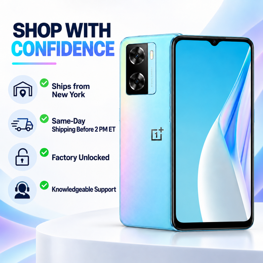 OnePlus Nord N20 SE CPH2469 64GB 4GB RAM Dual SIM GSM Unlocked - Blue