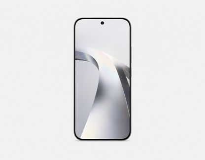 XIAOMI Mi 17T 5G White smartphone front view with colorful abstract display
