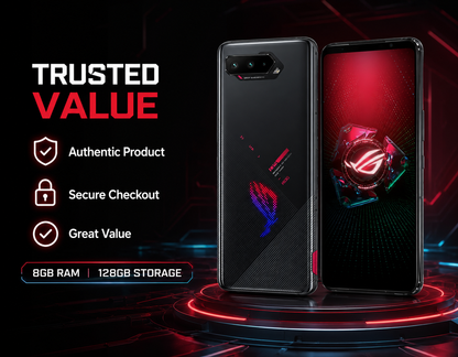 Asus ROG Phone 5s ZS676KS 5G 128GB 8GB RAM Dual SIM GSM Unlocked - Black