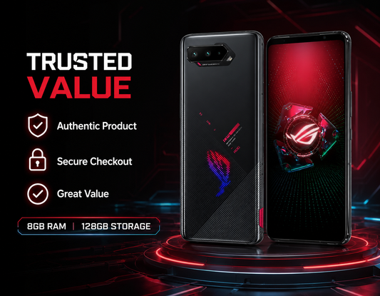 Asus ROG Phone 5s ZS676KS 5G 128GB 8GB RAM Dual SIM GSM Unlocked - Black