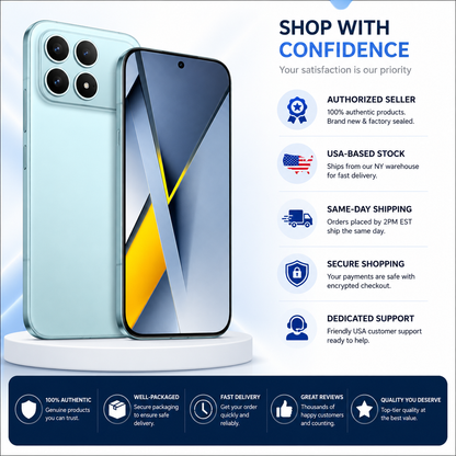 Xiaomi Poco F8 Pro 5G 256GB ROM 12GB RAM Dual SIM GSM Unlocked - Blue