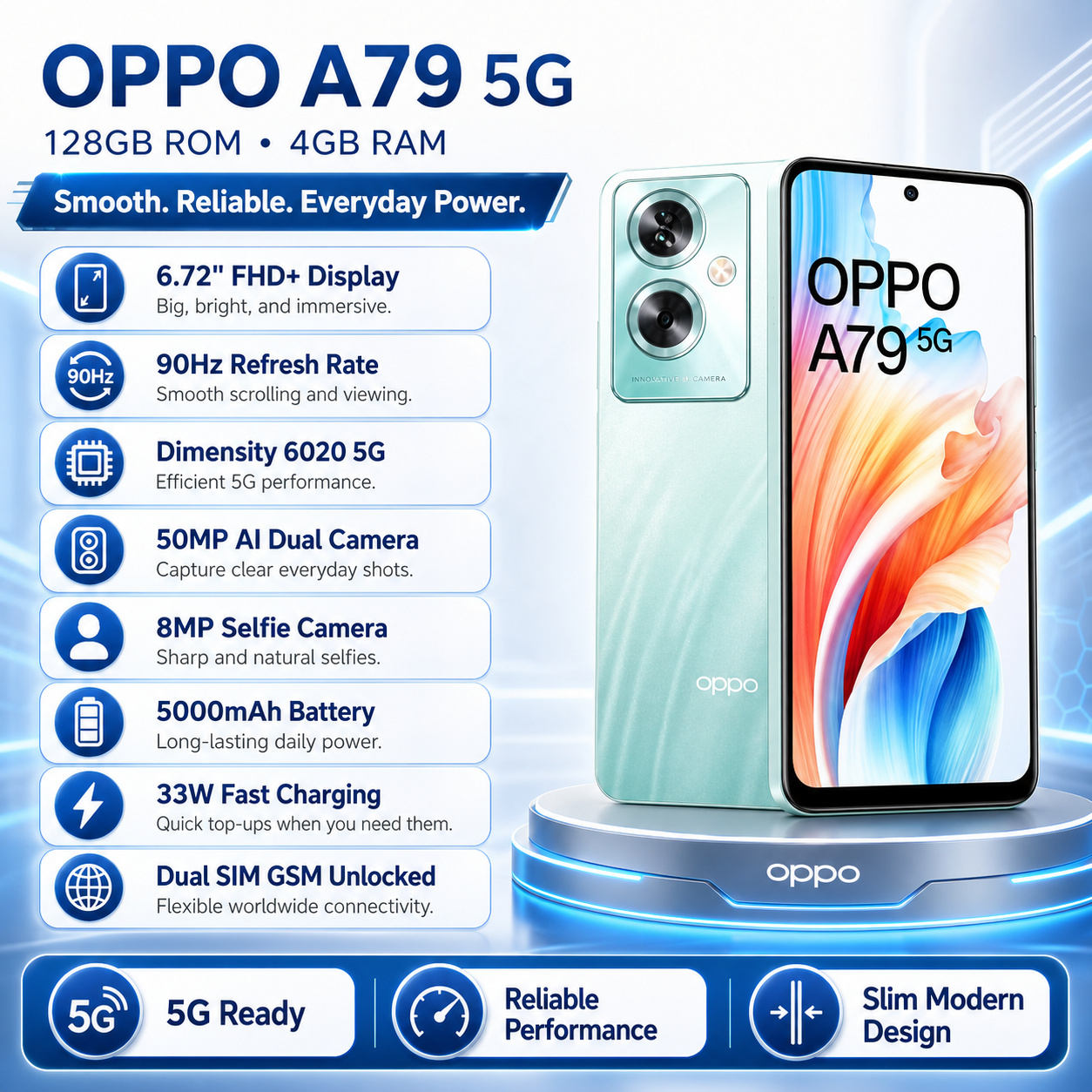 OPPO A79 5G 128GB 4GB RAM 本体 A79 OPPO 5G | Android 5G⁄グロー