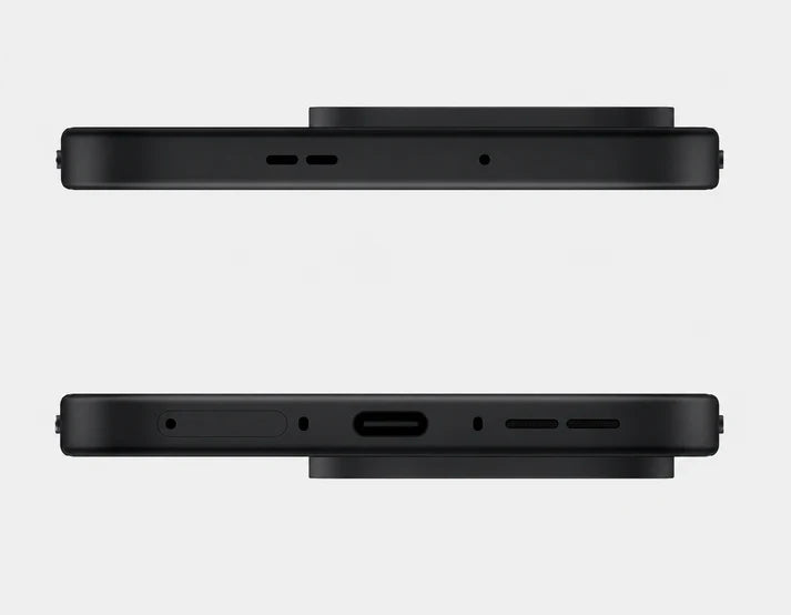 Black OnePlus 15 5G smartphone side view showing buttons and ports.
