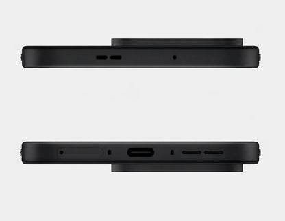 Black OnePlus 15 5G smartphone side view showing buttons and ports.