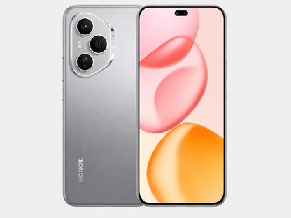 Honor 400 Pro 5G Grey smartphone with triple rear cameras and front display