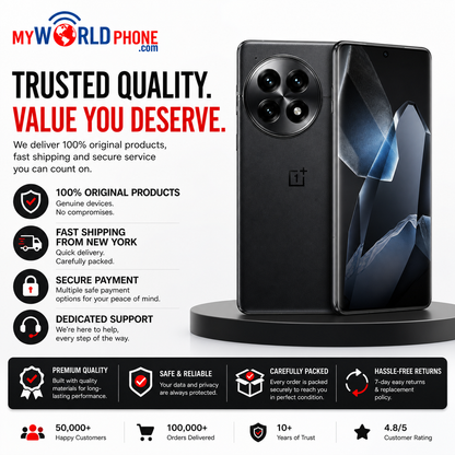 OnePlus 13 5G PJZ110 Dual SIM 256GB 12GB RAM GSM Unlocked - Black