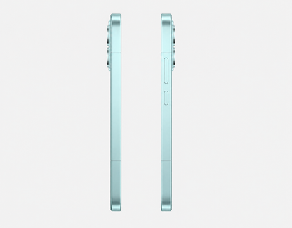 Blue Poco F8 Pro smartphone side profile showing edges and buttons