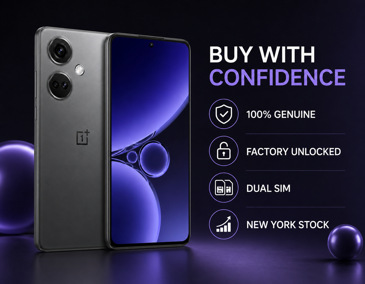 OnePlus Nord CE3 Gray OnePlus smartphone shown front and back, dual rear cameras visible