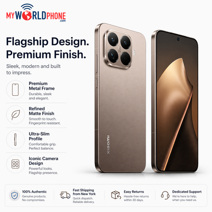 XIAOMI 15T PRO 5G 512GB ROM 12GB RAM Dual SIM GSM Unlocked - Gold