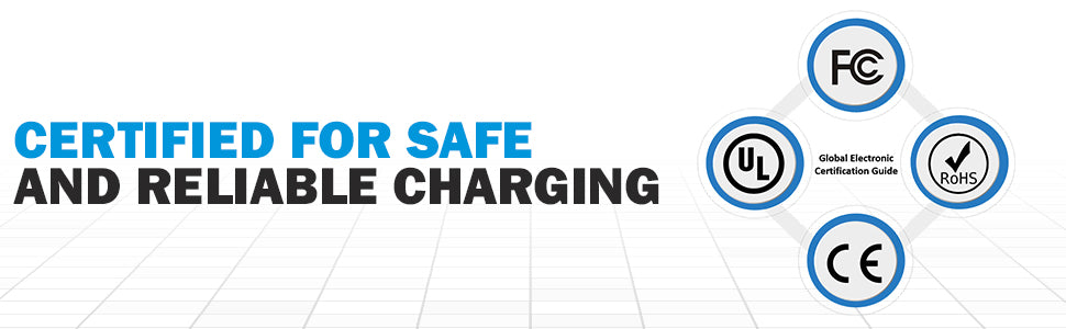 USATEKO 240W GaN 6-Port USB Charging Station with 140W USB-C and 2× 100W Cables