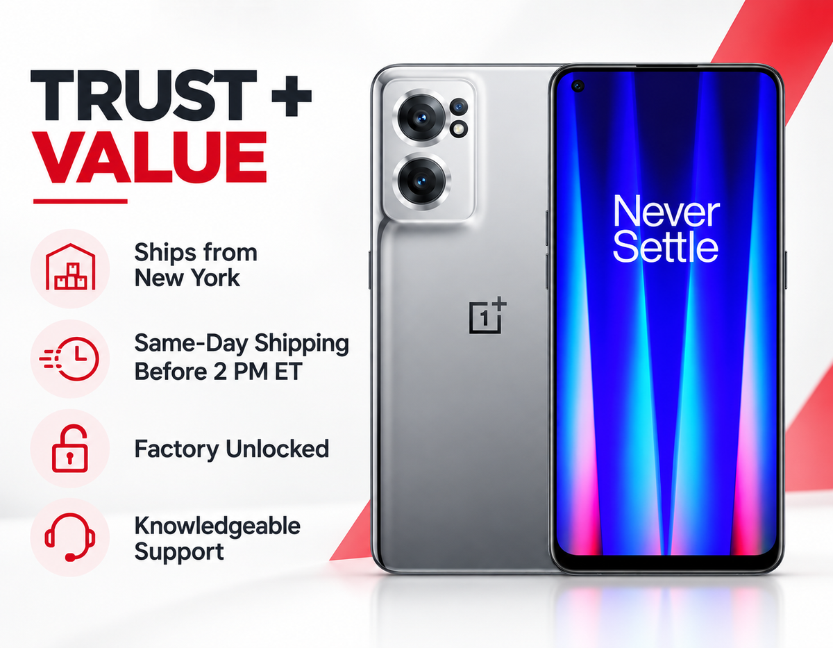 OnePlus Nord CE2 Gray dual-camera smartphone with front screen visible and back panel in view