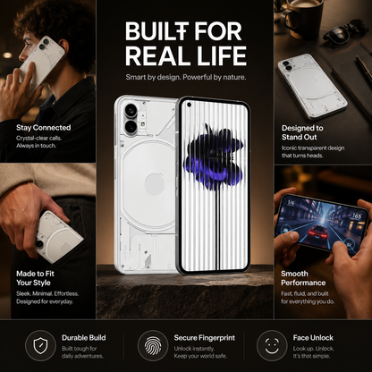 Nothing Phone1 5G Dual SIM 256GB 12GB RAM GSM Unlocked – White