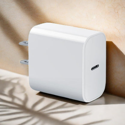 20W USB-C Fast Charger Block for iPhone 17/16/15, Apple Watch & AirPods – White