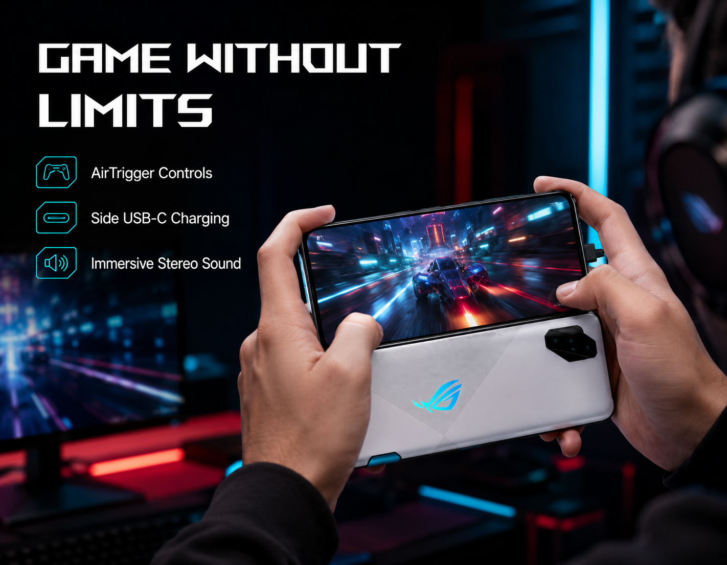 Asus ROG Phone 5 ZS673KS / I005DA 5G 128GB 12GB RAM GSM Unlocked - White