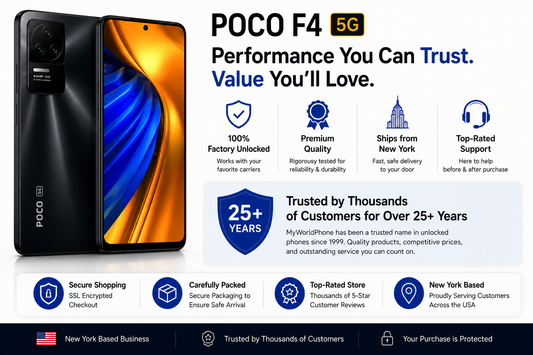 Xiaomi Poco F4 5G 256GB 8GB RAM Dual SIM GSM Unlocked - Night Black
