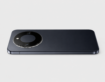 Honor X9d 5G Black smartphone back with dual rear cameras in a circular module