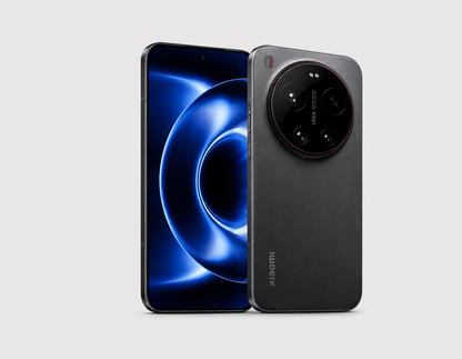 Xiaomi 17 Ultra 5G Black Xiaomi smartphone front and back, circular triple-camera ring on rear