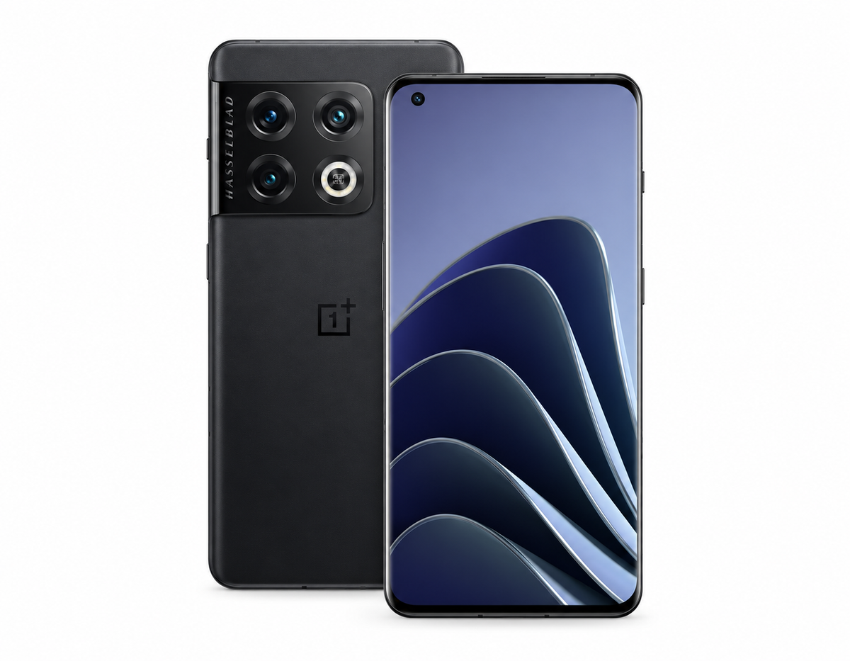 OnePlus 10 Pro unlocked smartphone with black back and front display