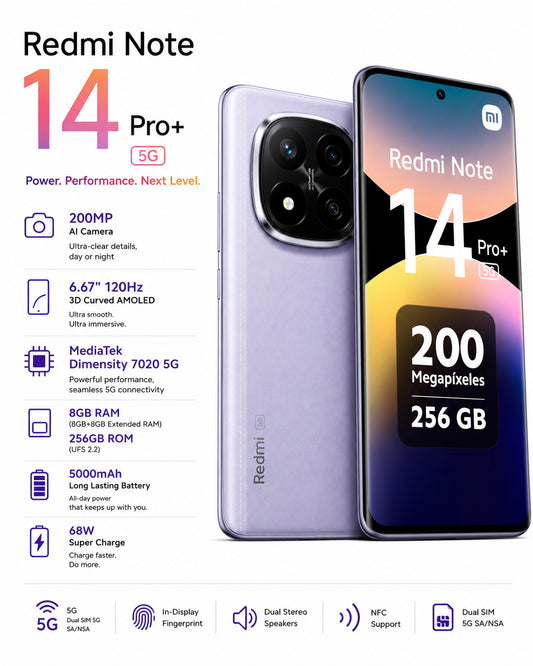 Lavender purple smartphone with triple rear cameras and curved AMOLED front display