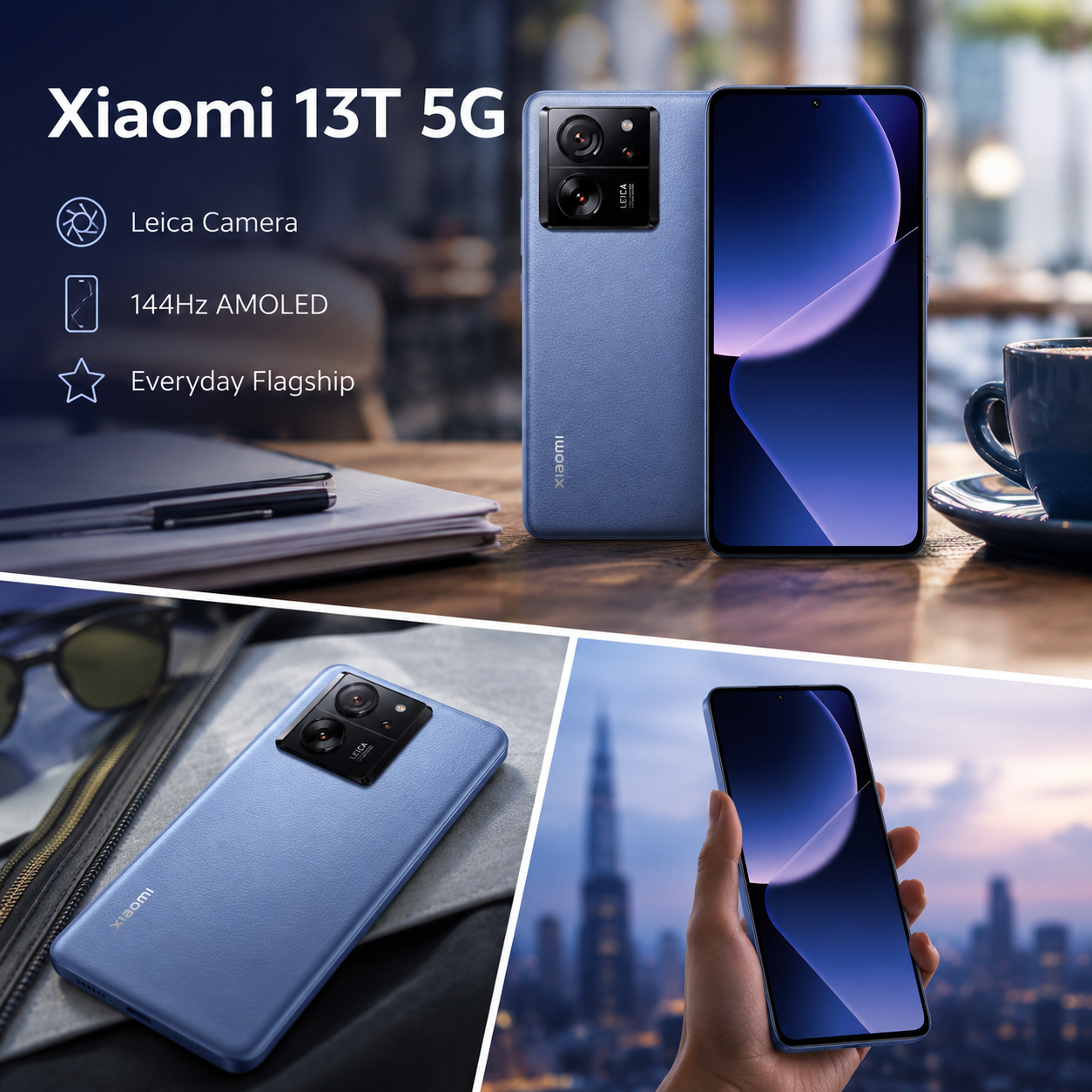 Xiaomi mI 13T 5G Dual SIM 256GB ROM 12GB RAM GSM Unlocked - Blue