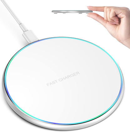 15W Fast Wireless Charging Pad for iPhone, Samsung Galaxy & Galaxy Buds
