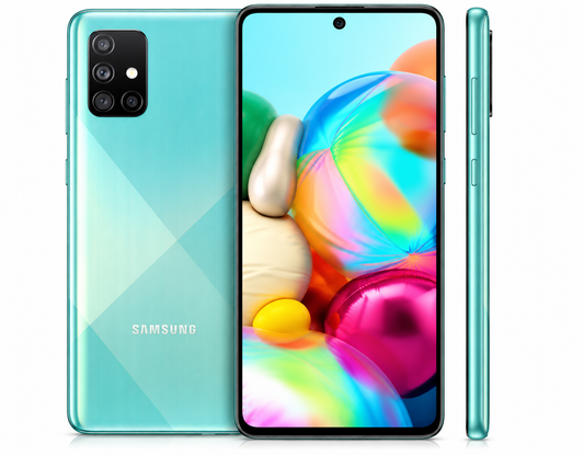 Samsung Galaxy A71 SM-A715F/DS 4G LTE 128GB + 8GB Ram 6.7" 4G LTE - Prism Crush Blue