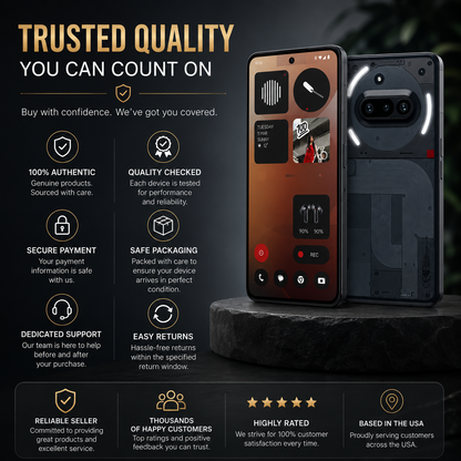 Nothing Phone 3a 5G Dual SIM 256GB ROM 12GB RAM GSM Unlocked - Black